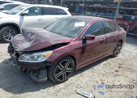 2016 Honda Accord Sport z USA, uszkodzony, nr VIN 1HGCR2F57GA052944